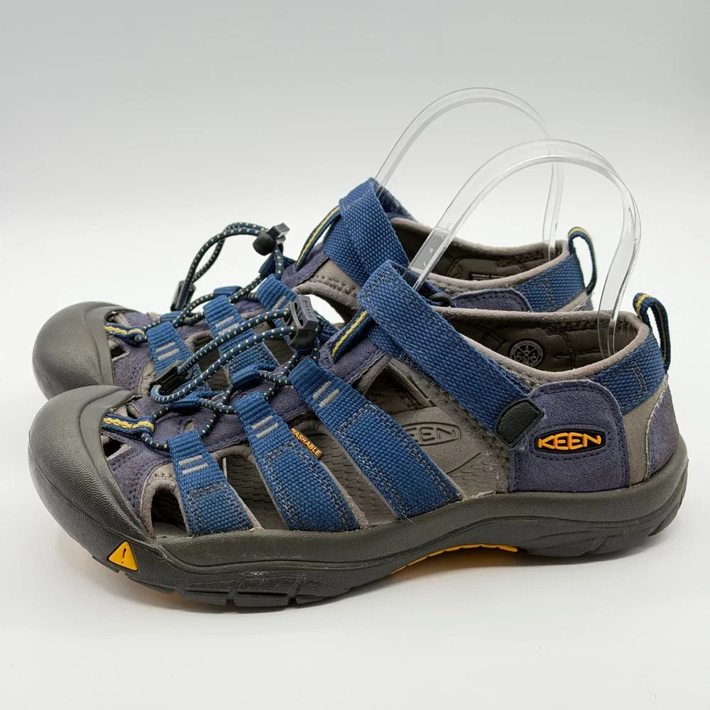 Keen Newport H2 Sandals Kids Size 5 Blue Gray Waterproof Hiking Water Shoes